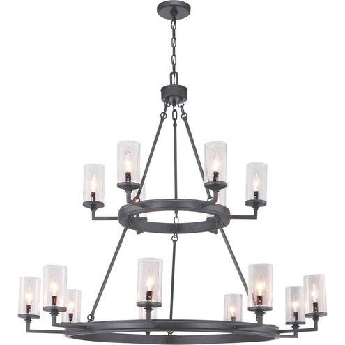 Benson 15 Light 47 inch Graphite Chandelier Ceiling Light, Design Series