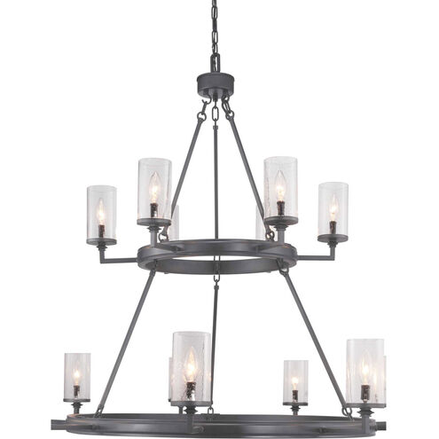 Benson 15 Light 47 inch Graphite Chandelier Ceiling Light, Design Series
