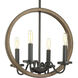 Monteagle 4 Light 15.75 inch Antique Bronze Chandelier Ceiling Light, Design Series