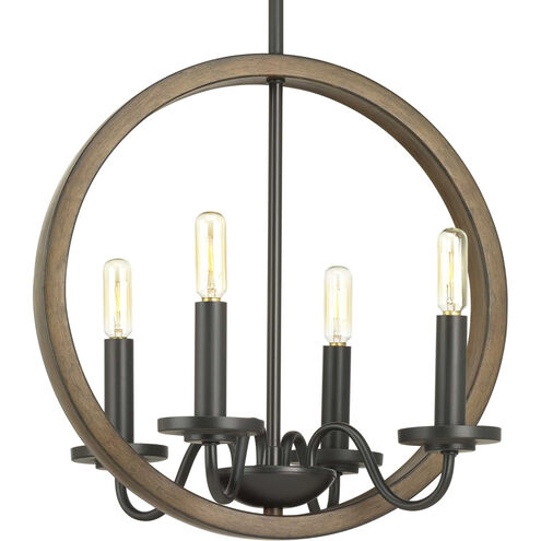 Monteagle 4 Light 15.75 inch Antique Bronze Chandelier Ceiling Light, Design Series