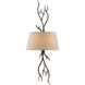Bradford 2 Light 13.5 inch Moonlit Bark Sconce Wall Light