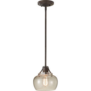 Burke 1 Light 8 inch Rustic Iron Mini Pendant Ceiling Light