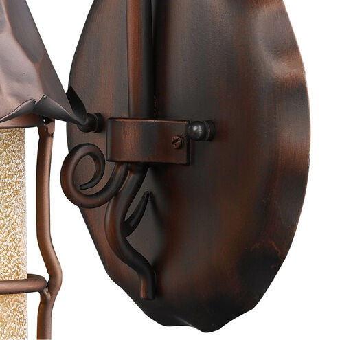 Greenville 1 Light 14 inch Antique Copper Outdoor Wall Sconce