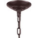 Dixon 3 Light 14 inch Oiled Bronze Chandelier Ceiling Light