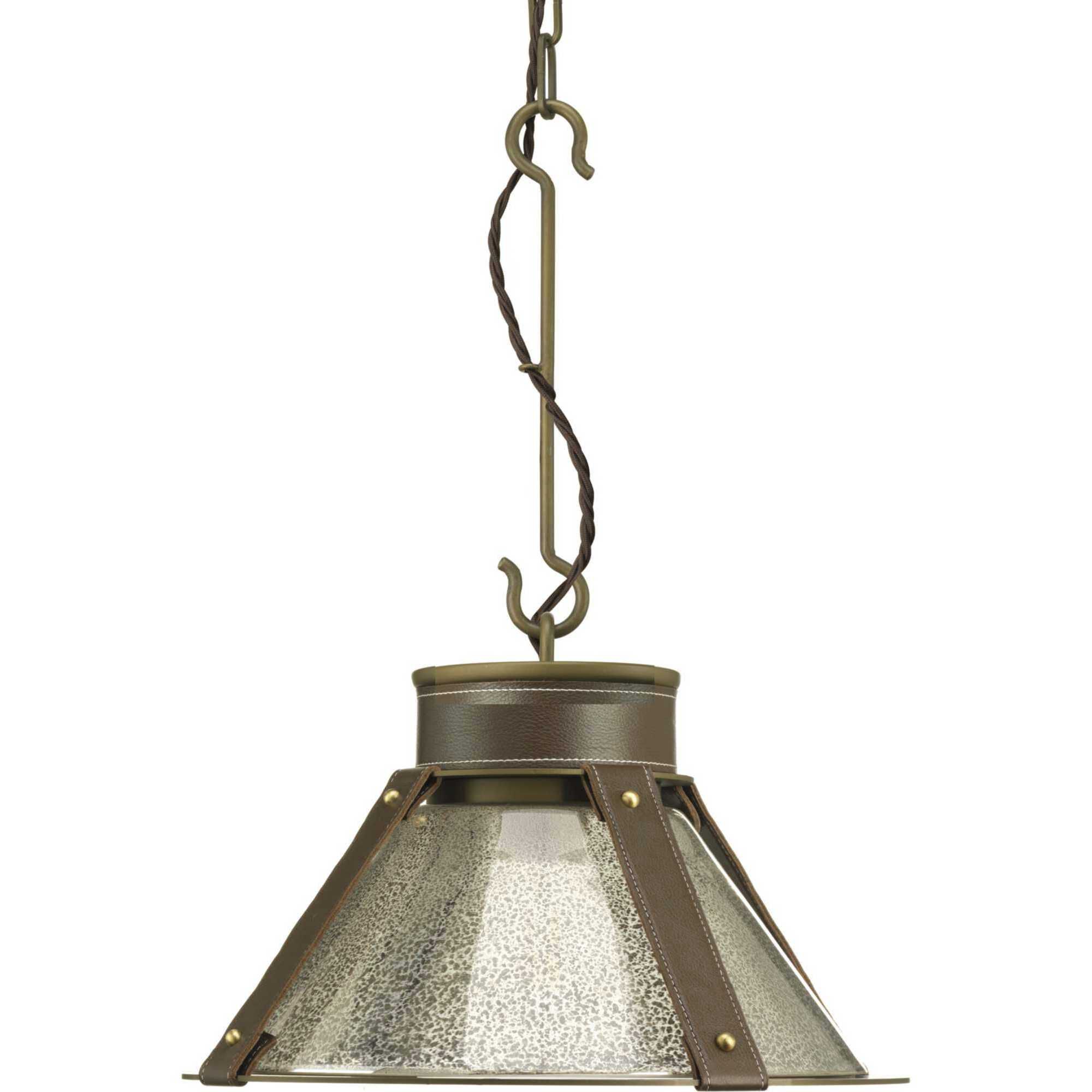 Idaho 1 Light 15.75 inch Aged Brass Pendant Ceiling Light, Design Series