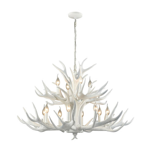 Clara 12 Light 39 inch White Chandelier Ceiling Light