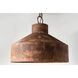 Cliff 5 Light 32 inch Rust Patina Chandelier Ceiling Light