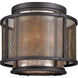Dahlia 4 Light 14 inch Copper Mountain Bronze Flush Mount Ceiling Light