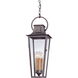 Morgan 4 Light 10 inch Aged Pewter Outdoor Hanging Lantern in Incandescent