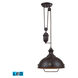 Belle LED 14 inch Oiled Bronze Pendant Ceiling Light