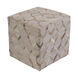 Lydia 18 inch Charcoal Ottoman
