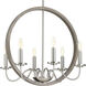 Monteagle 6 Light 22 inch Brushed Nickel Chandelier Ceiling Light, Design Series