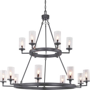 Benson 15 Light 47 inch Graphite Chandelier Ceiling Light, Design Series