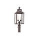 Ash 2 Light 21 inch Old Bronze Post