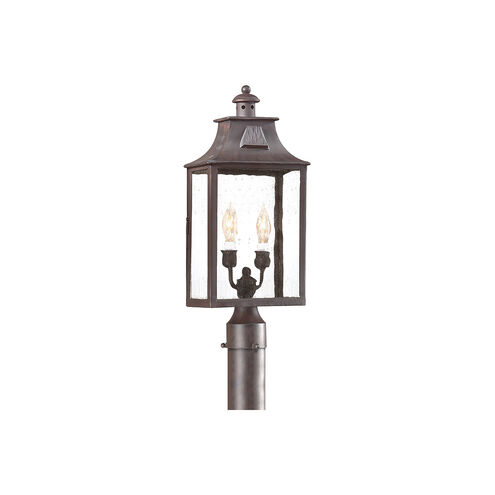 Ash 2 Light 21 inch Old Bronze Post