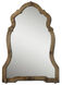 Basswood 42.5 X 30 inch Light Walnut Stained Wood Wall Mirror