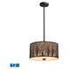 Gentry LED 16 inch Aged Bronze Pendant Ceiling Light