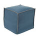 Grace 18 inch Denim Pouf, Cube