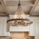 Menard 5 Light 30 inch Fossil Stone Pendant Ceiling Light