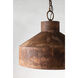 Cliff 5 Light 32 inch Rust Patina Chandelier Ceiling Light