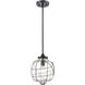 Allen 1 Light 9 inch Oil Rubbed Bronze with Clear Mini Pendant Ceiling Light