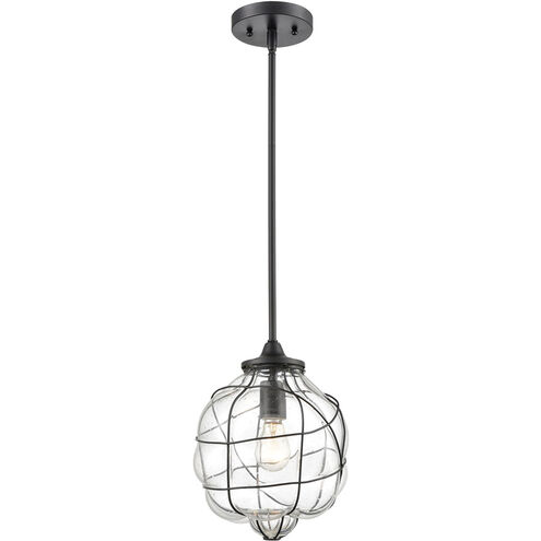 Allen 1 Light 9 inch Oil Rubbed Bronze with Clear Mini Pendant Ceiling Light