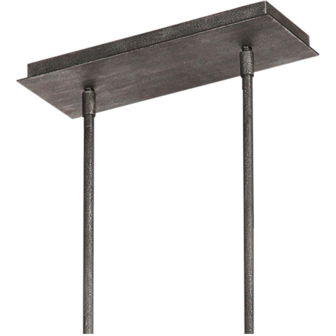 Lanesnoro 8 Light 16 inch Distressed Weathered Oak and Slated Grey Metal Chandelier Ceiling Light