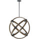 Ralls 6 Light 27.75 inch Whiskey Wood Pendant Ceiling Light