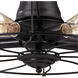 Lincoln 5 Light 20 inch Wrought Iron Black Semi Flush Mount Ceiling Light