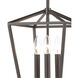 Lawrence 3 Light 9 inch Oil Rubbed Bronze Mini Pendant Ceiling Light