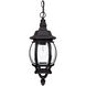 Plantation 1 Light 6.5 inch Black Outdoor Hanging Lantern