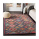 Olivia 36 X 24 inch Bright Pink/Dark Red/Charcoal/Peach/Wheat/Tan/Aqua Rugs, Rectangle