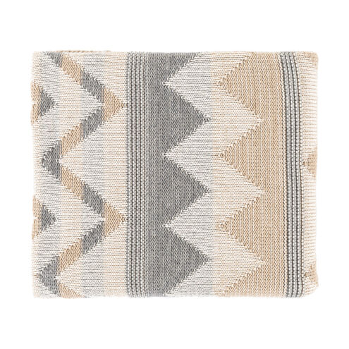 Bentley 60 X 50 inch Tan Throw, Rectangle