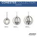Golden Valley 3 Light 21.25 inch Graphite Pendant Ceiling Light