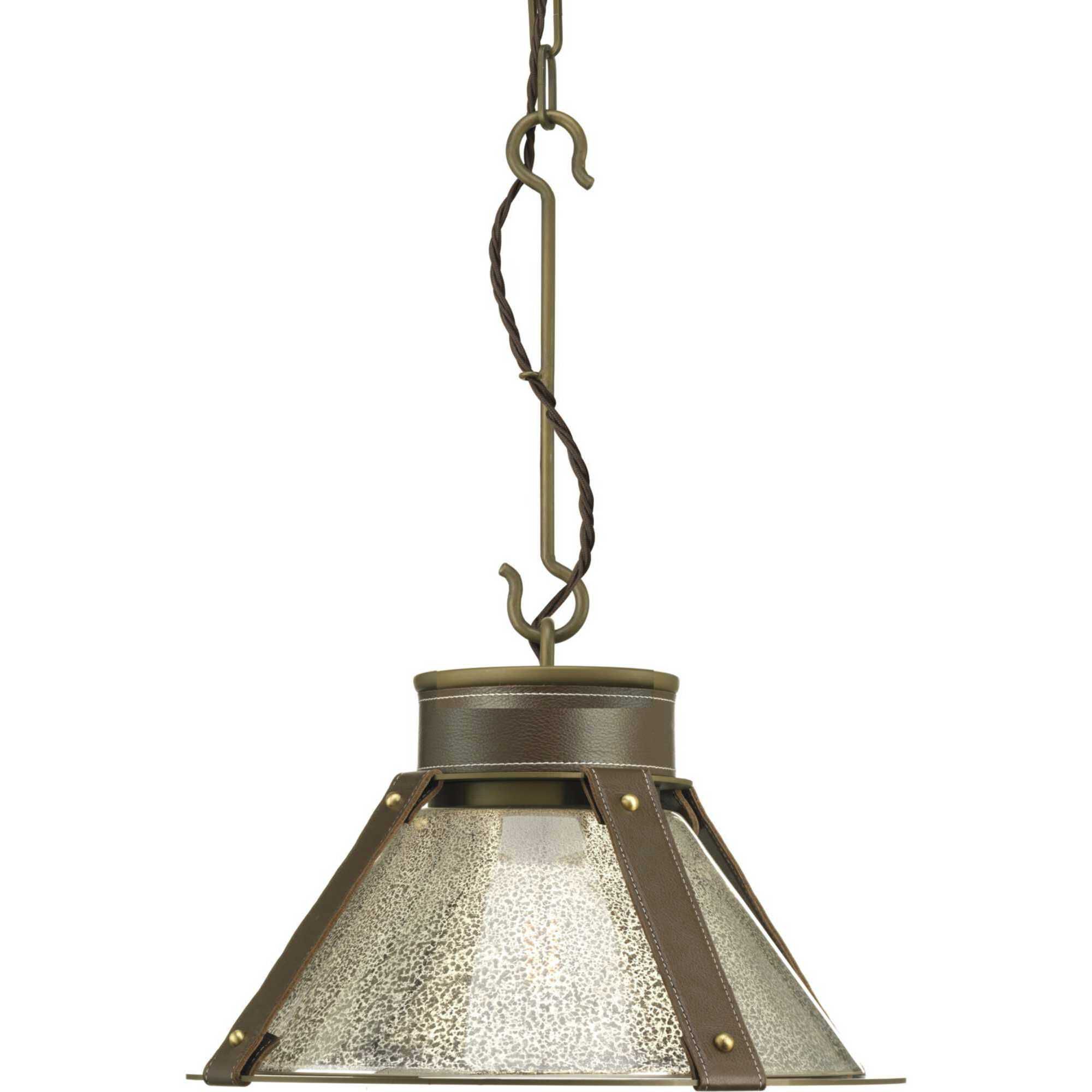 Idaho 1 Light 15.75 inch Aged Brass Pendant Ceiling Light, Design Series