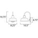 Gruene 1 Light 10.75 inch Empire Bronze Outdoor Wall Mount
