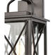 Genevieve 1 Light 13 inch Matte Black Outdoor Wall Sconce