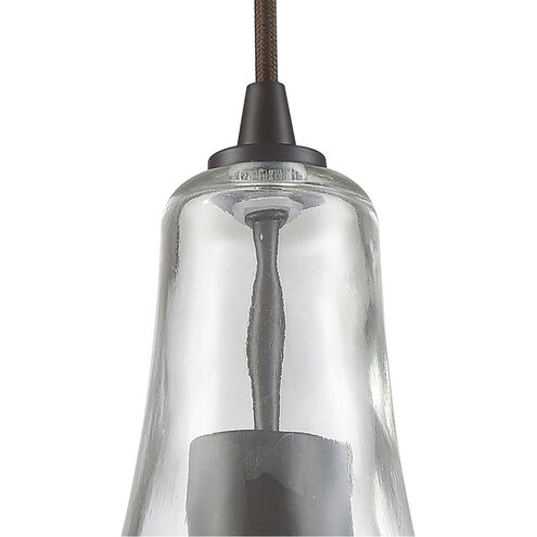 Graves 1 Light 6 inch Oil Rubbed Bronze with Clear Mini Pendant Ceiling Light