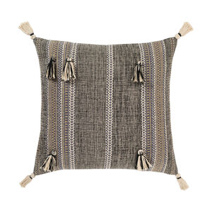 Branch 20 X 20 inch Black/Navy/Taupe/Ivory/Light Gray Pillow Cover