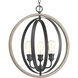 Golden Valley 3 Light 21.25 inch Graphite Pendant Ceiling Light