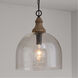 Chandler 1 Light 15 inch Grey Wash and Dark Pewter Pendant Ceiling Light