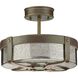 Idaho 4 Light 14.38 inch Aged Brass Semi-Flush Mount Ceiling Light, Design Series