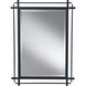 Spruce 37 X 27.19 inch Antique Forged Iron Wall Mirror
