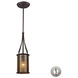 Kinsey 1 Light 6 inch Aged Bronze Mini Pendant Ceiling Light