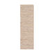 Phoebe 96 X 30 inch Cream/Khaki/Pale Blue/Metallic - Silver Rugs, Leather
