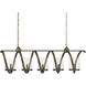 McCook 5 Light 47 inch Pyrite Bronze Chandelier Ceiling Light