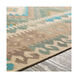 Bodie 90 X 60 inch Sage/Camel/Taupe/Teal/Dark Brown Rugs, Rectangle