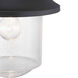 Saddletree 1 Light 16 inch Textured Black Outdoor Post Lantern