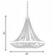 Menard 5 Light 30 inch Fossil Stone Pendant Ceiling Light