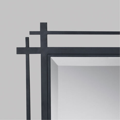 Spruce 37 X 27.19 inch Antique Forged Iron Wall Mirror